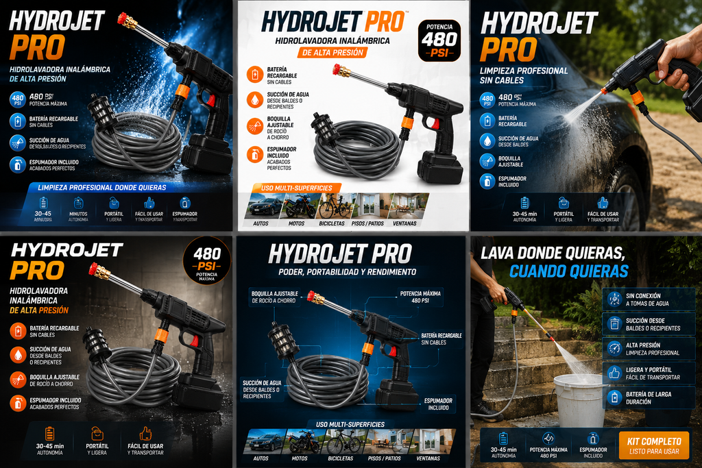 Hidrolavadora Inalambrica TurboWash Pro
