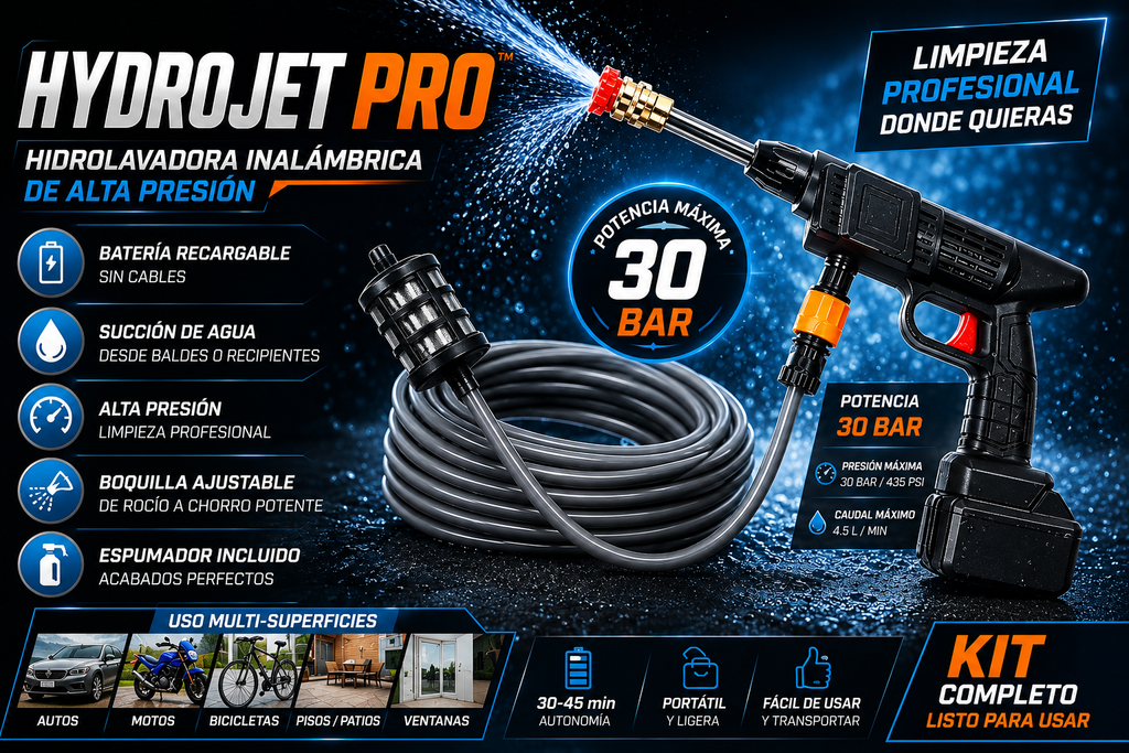Hidrolavadora Inalambrica TurboWash Pro